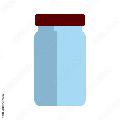 Medicine bottle blank icon vector illustration graphic design