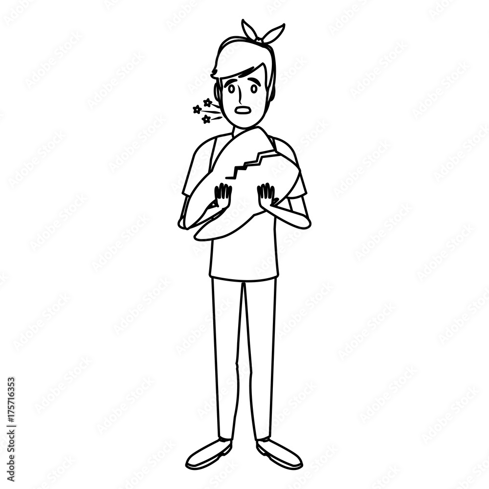 Woman with broken tooth icon vector illustration graphic design Woman with broken tooth icon vector illustration graphic design