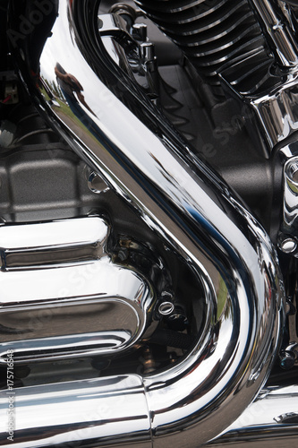 motorcycle shiny details