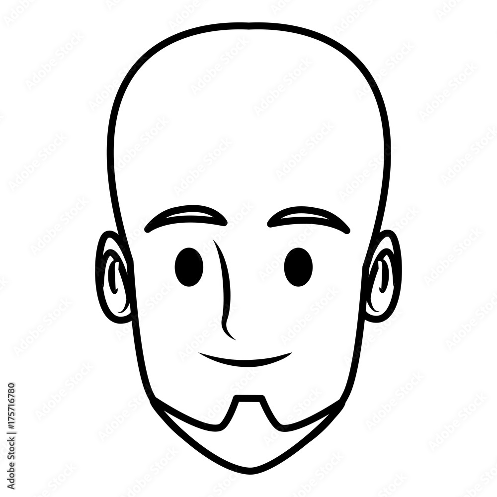 Man face cartoon icon vector illustration graphic design Man face cartoon icon vector illustration graphic design