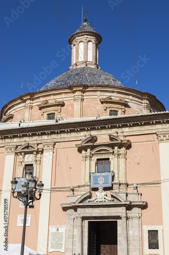 Basilica de la Mare de Deu dels Desemparats in Valencia photo