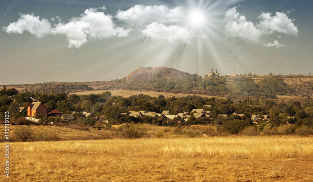 Fototapeta premium Donetsk region, miner's land
