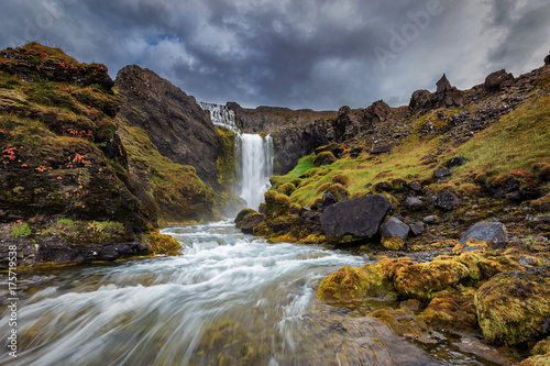 Dynjandi waterfall Iceland
