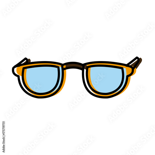 Nerd glasses isolated icon vector illustration graphic design