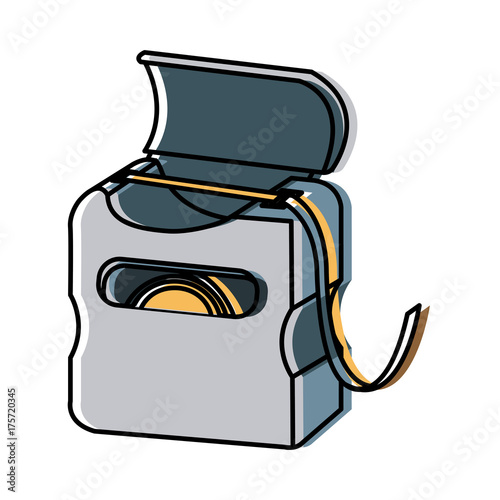 Dental floss isolated icon vector illustration graphic design