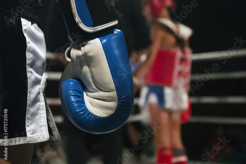 Kickboxer athlete in the ring © Mauro Rodrigues