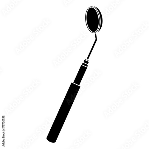 Mouth mirrow tool icon vector illustration graphic design