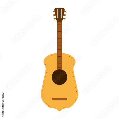 guitar mexican culture related icon image vector illustration design 