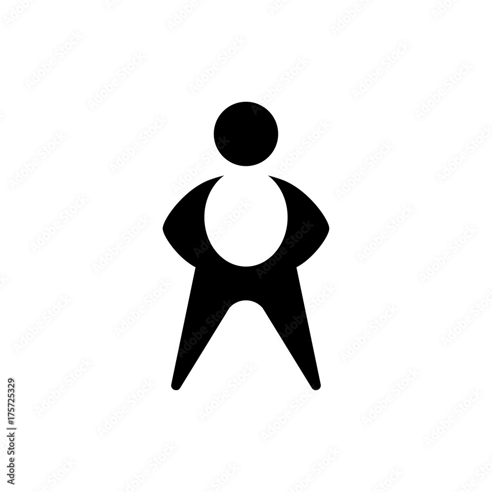 The image of a man on a white background. Black man. Isolated on white background. Logo. Illustration The image of a man on a white background. Black man. Isolated on white background. Logo. Illustration