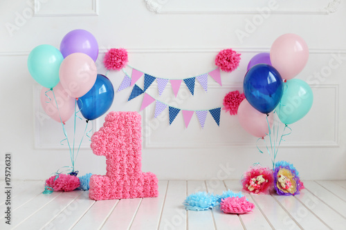 decoration for first birthday smash the cake