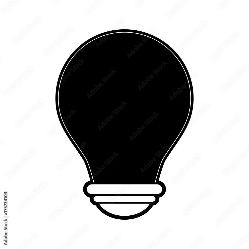 regular lightbulb icon image vector illustration design black and white regular lightbulb icon image vector illustration design black and white