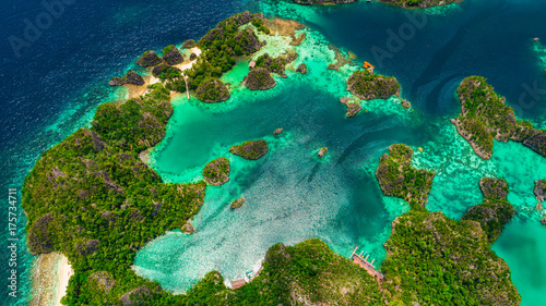 Pianemo islands. Raja Ampat  West Papua  Indonesia.