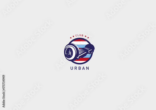Creative modern logo, gyroscooter electric transport