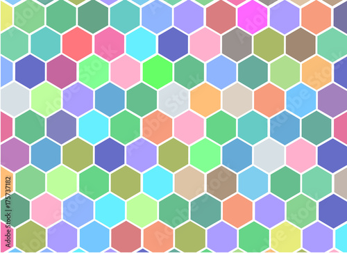 colorful hexagonal technology background, abstract technology concept background, vector, illustration