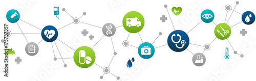 Interconnected healthcare concept 