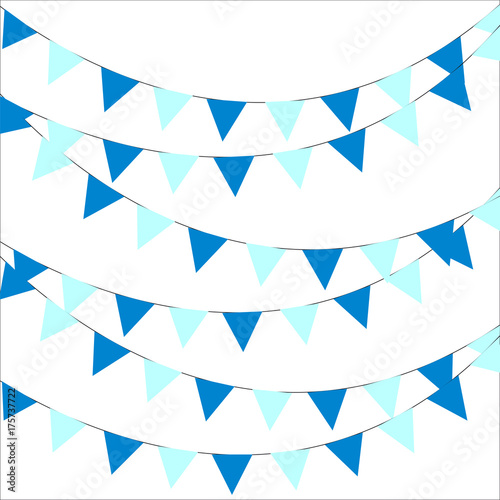 Garlands of flags for Оktobefest