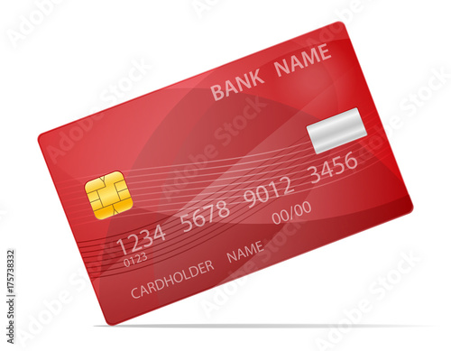 bank plastic card stock vector illustration