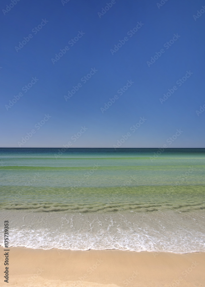 Gulf sand and water