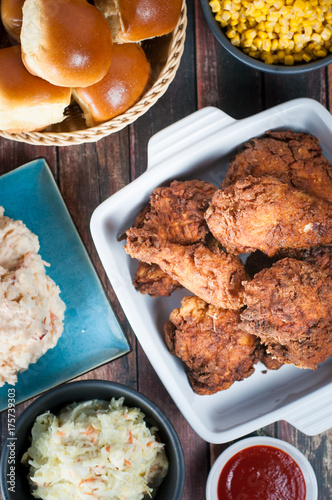 Crispy restaurant-style fried chicken