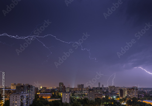 Lightning over Moscow