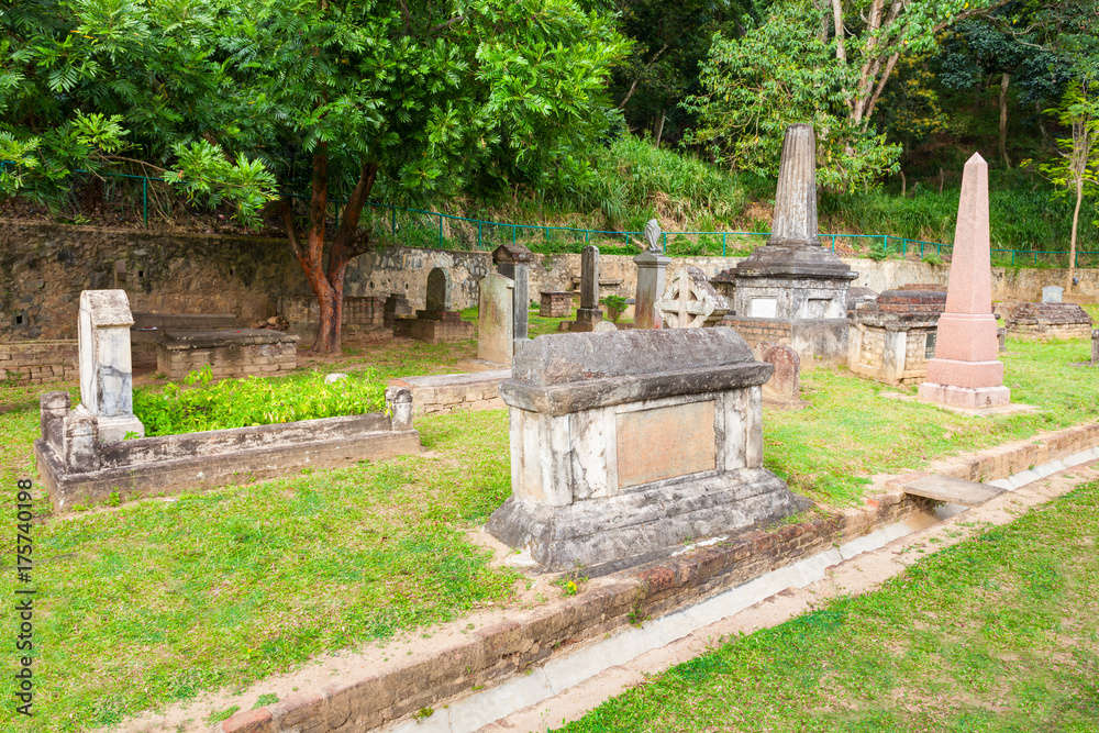 Fototapeta premium British Garrison Cemetery, Kandy