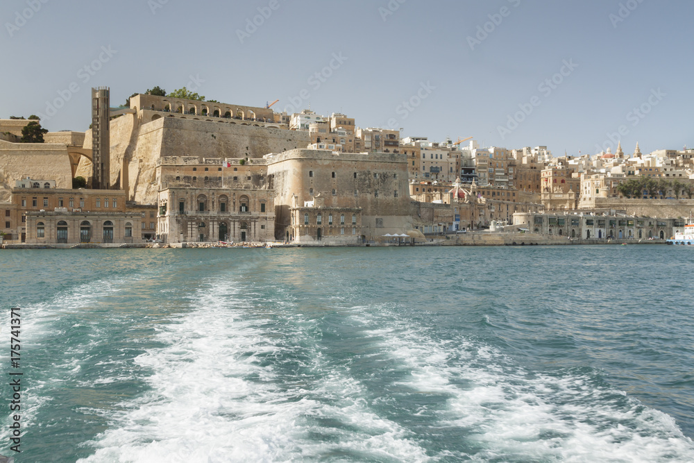 Malta, Valletta, Upper Barrakka Gardeens and Waterfront