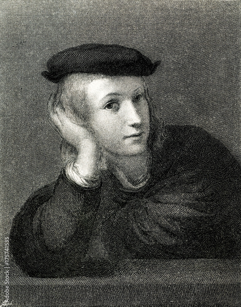 Selfportrait of Raphael, Italian painter and architect of the High