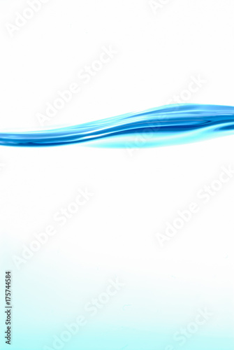 Wavy Water Surface isolated on white background