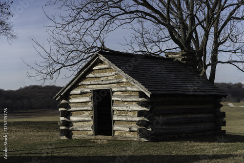 log cabin at Valley Forge National Historical Park © Rosemarie Mosteller