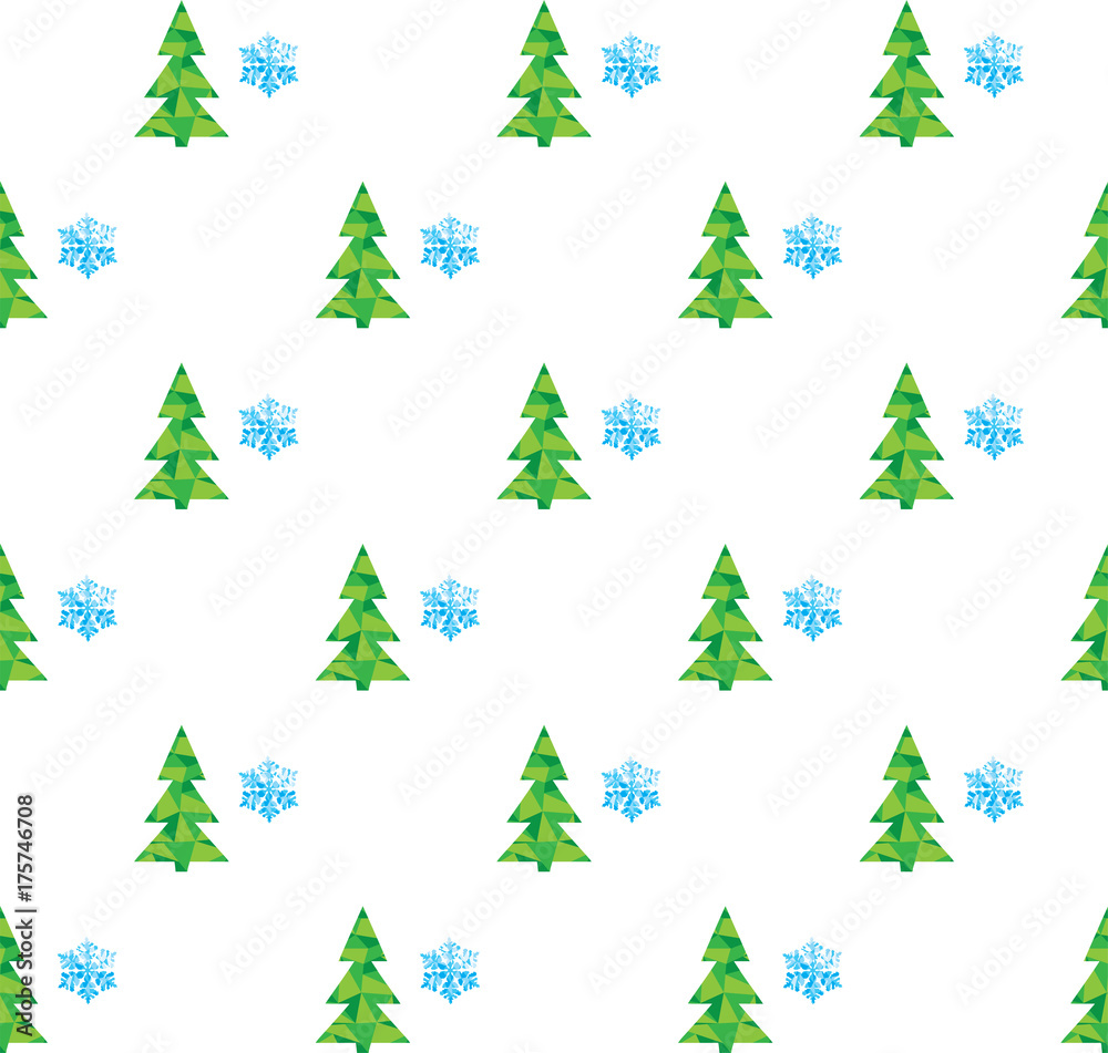 Obraz premium Vector Winter Pattern