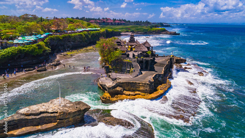 Tanah Lot - Temple in the Ocean. Bali, Indonesia. photo