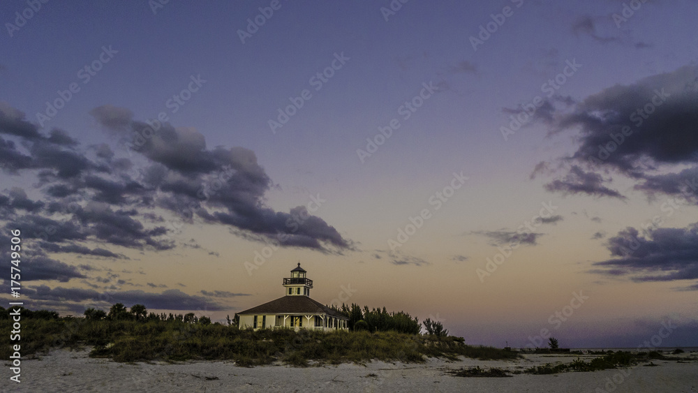 Lighthouse on Boca Grande, Florida. 