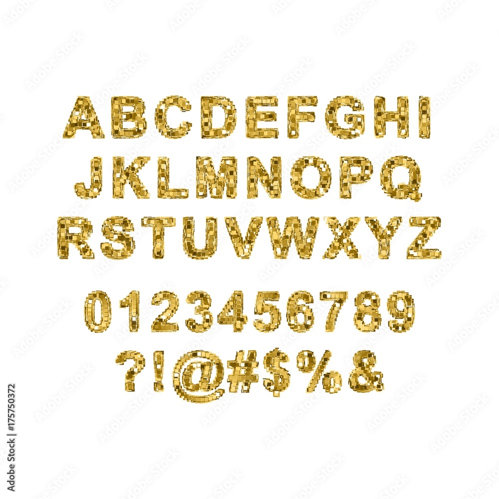 Alphabet pixel vector art Alphabet pixel vector art