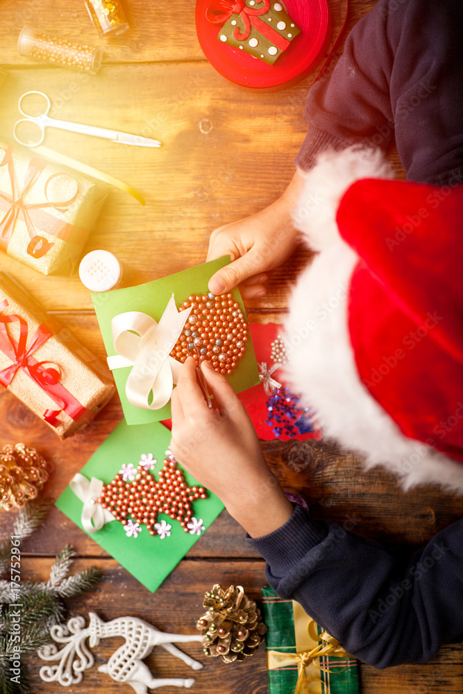 Obraz premium concept of Merry Christmas and Happy Holidays!