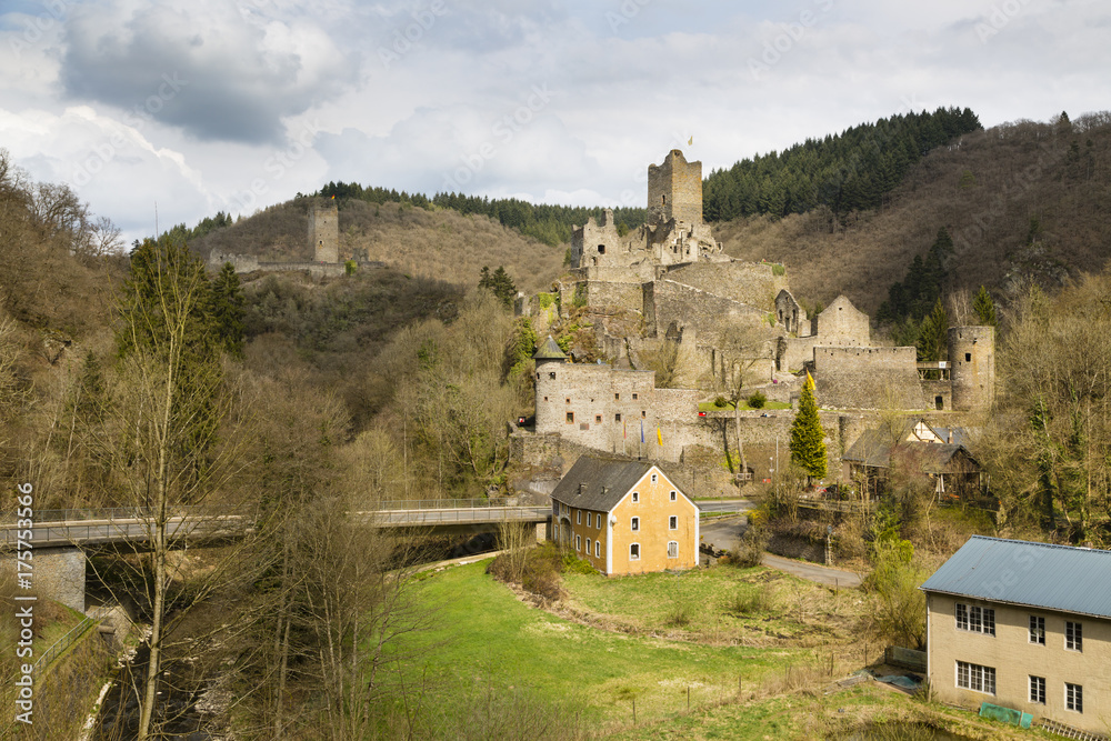 Manderscheid Castle Ruins, Eifel, Germany