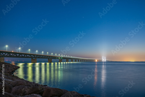 Die   resundbr  cke von Schweden aus fotografiert