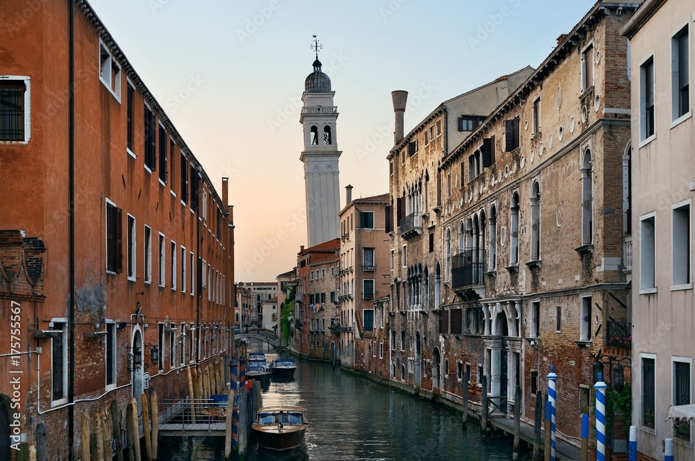 Venice canal San Giorgio dei Greci