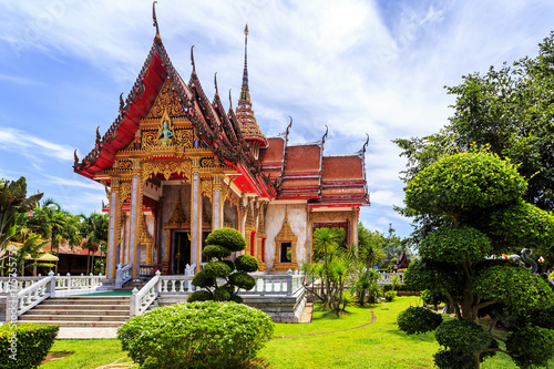 Wat Chalong is the most important temple of Phuket photo