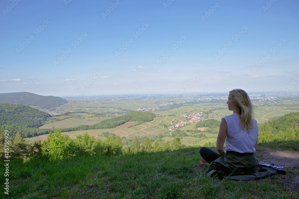 View at rhine valley south germany View at rhine valley south germany