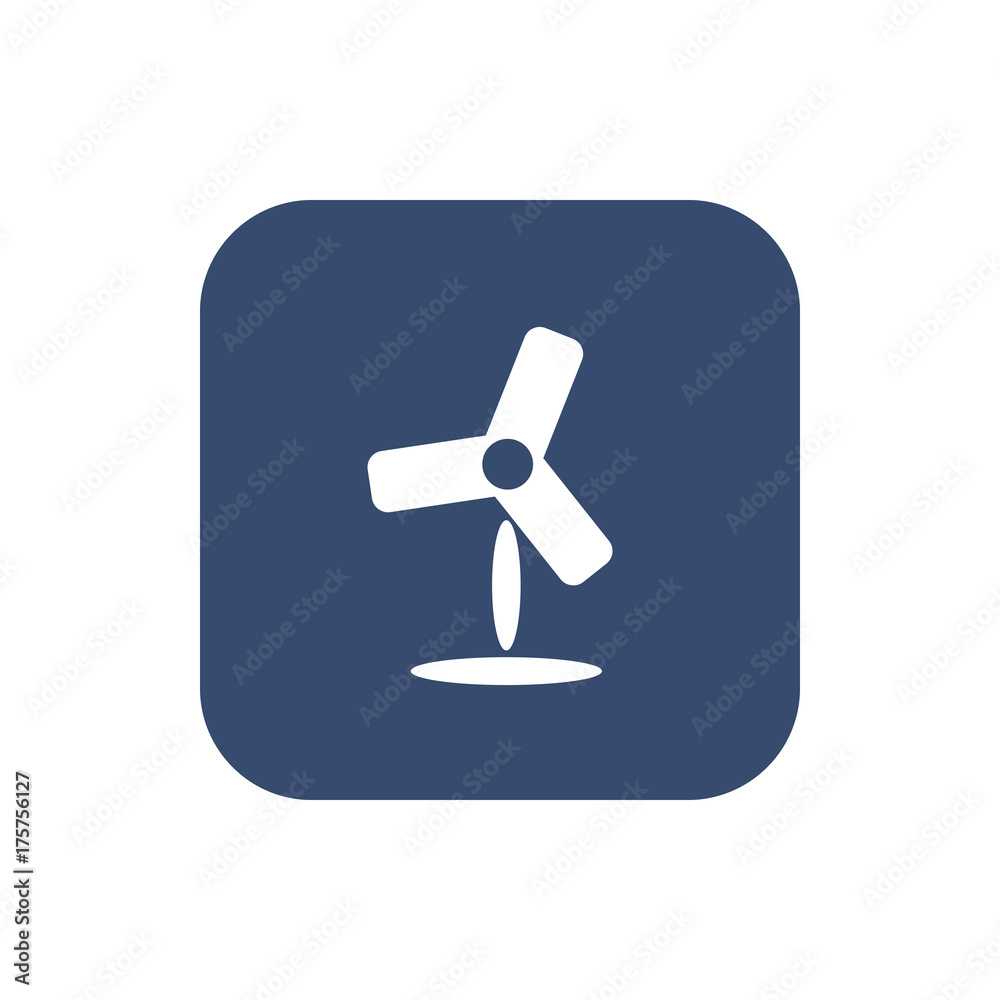 Fan icon. Flat simple design. Vector illustration Fan icon. Flat simple design. Vector illustration