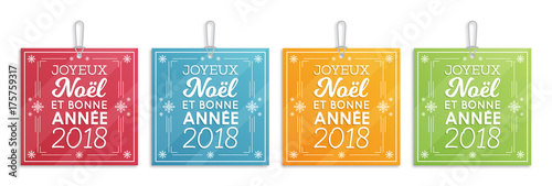 Étiquettes - Joyeux Noël et Bonne Année 2018