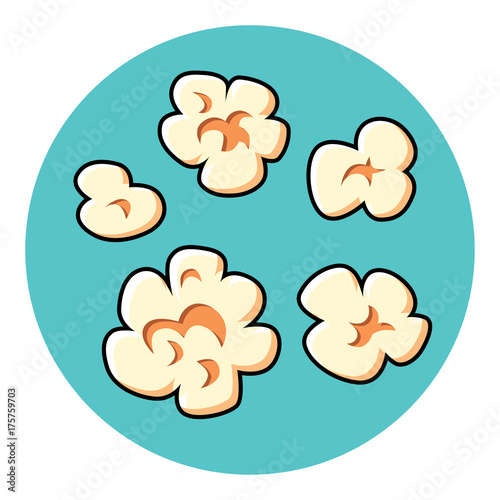Popcorn set vector.
