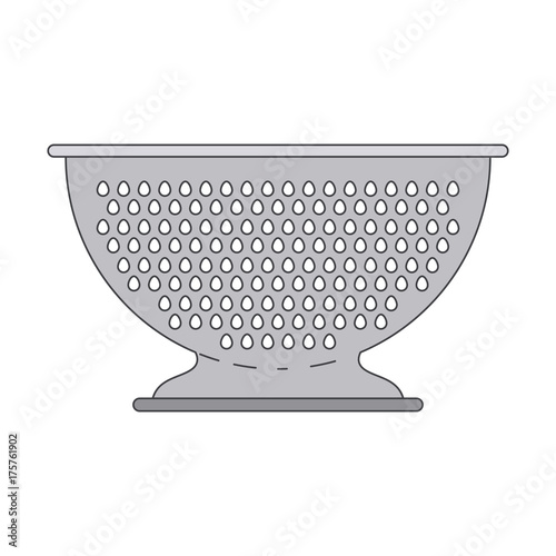 kitchen drainer utensil colorful silhouette
