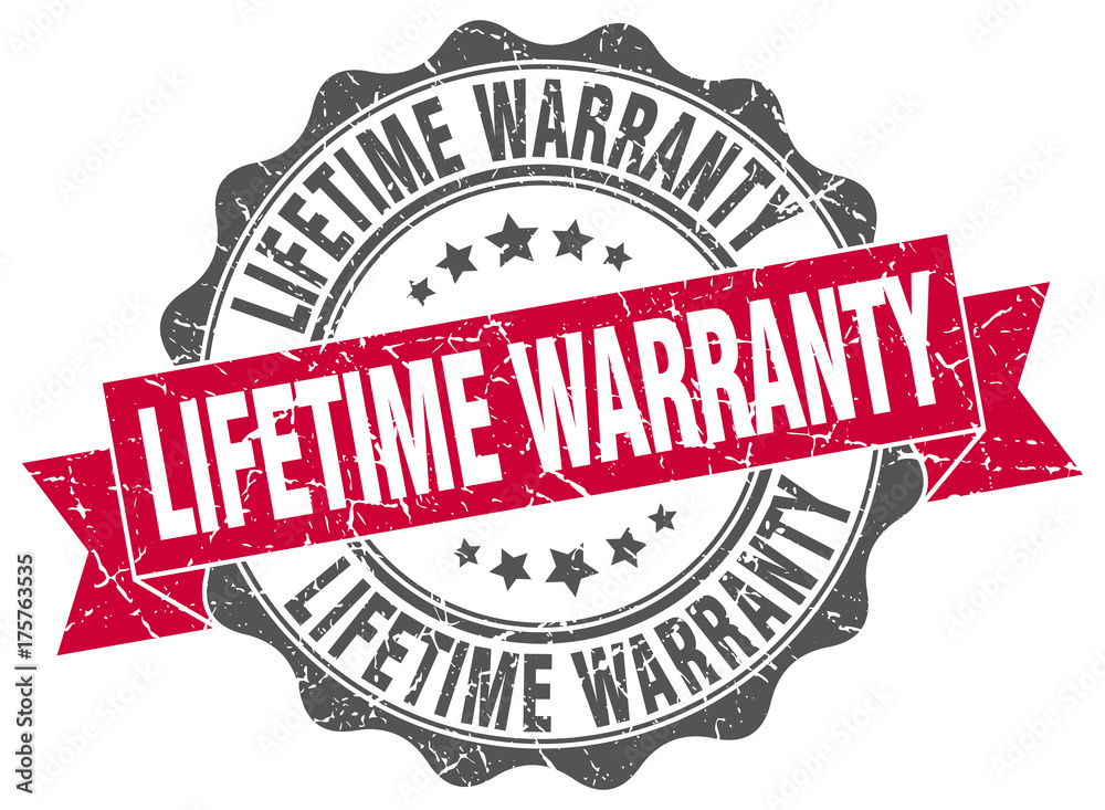 Obraz premium lifetime warranty stamp. sign. seal