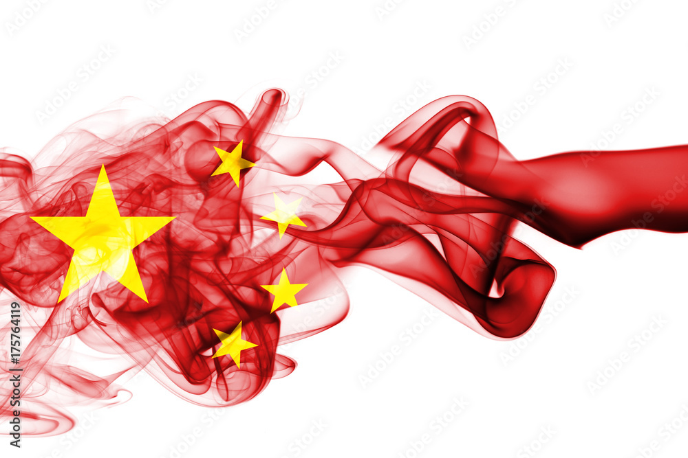 Fototapeta premium China national smoke flag