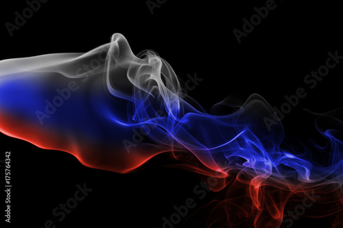 Russia national smoke flag