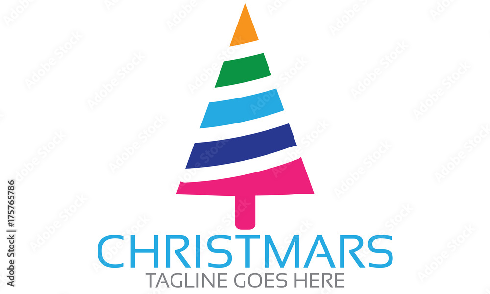 Fototapeta premium Christmas Logo 3
