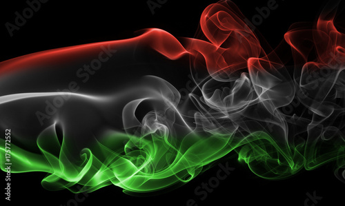 Hungary national smoke flag