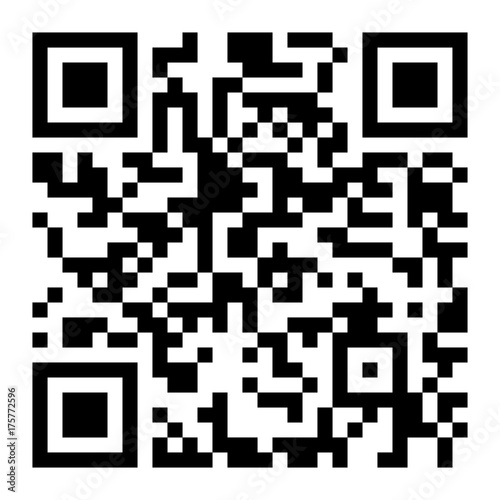 Vector QR code scan. Scanning smartphone technology isolated on white. Qr illustration