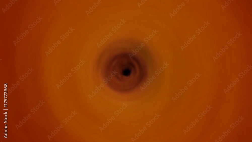 Retroceso en tunel astral abstracto de Nubes en tonos ocre y marron
